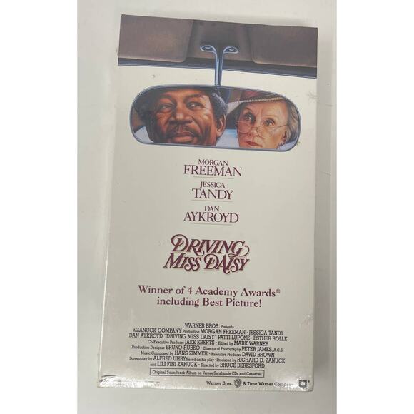 Vtg New Sealed VHS Morgan Freeman Jessica Tandy Dan Aykroyd Driving Miss Daisy - Picture 1 of 5